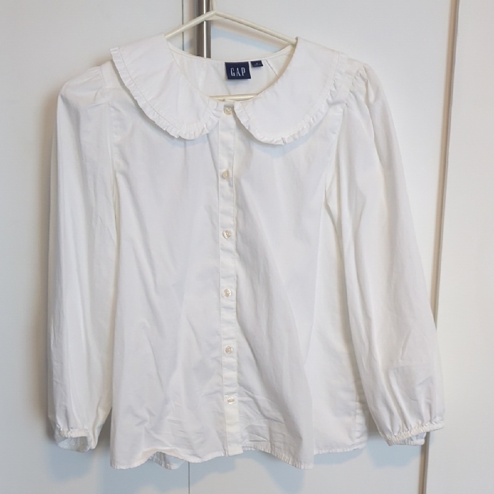 GAP White Button-Up Blouse